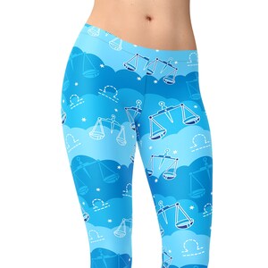 Libra Zodiac Yoga Leggings: Astrological Activewear