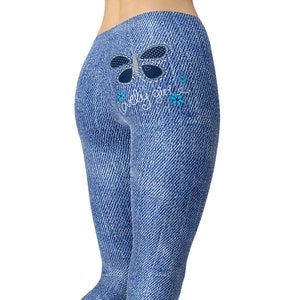 Denim leggings Etsy Canada
