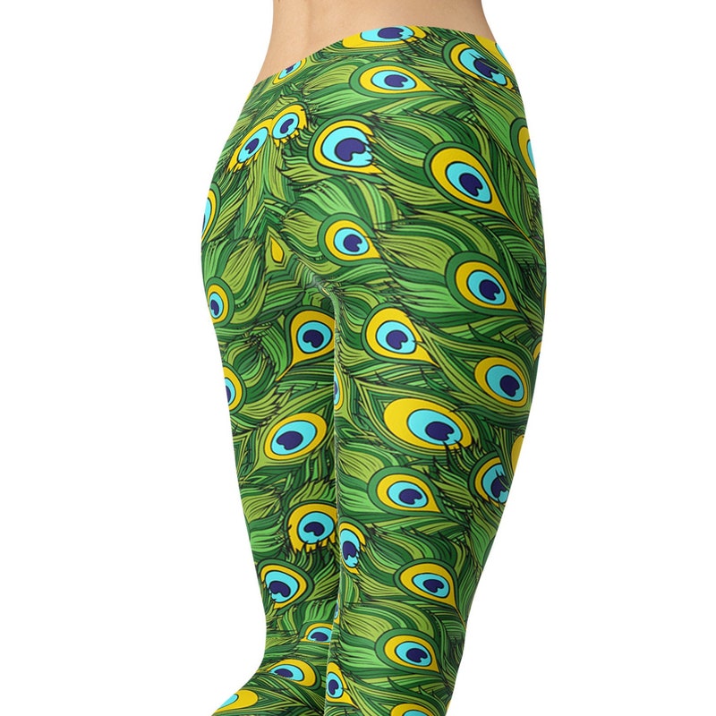 Fox Feather Pattern Print Women Leggings