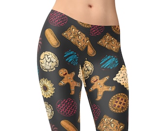 Medias con estampado de galletas de jengibre – Estampado de repostería original – Regalo para reposteros
