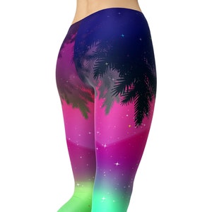 Aurora Lights Leggings, Galaxy Leggings, Nature Leggings, Yoga Leggings, Printed Leggings, Yoga Pants, Workout Leggings