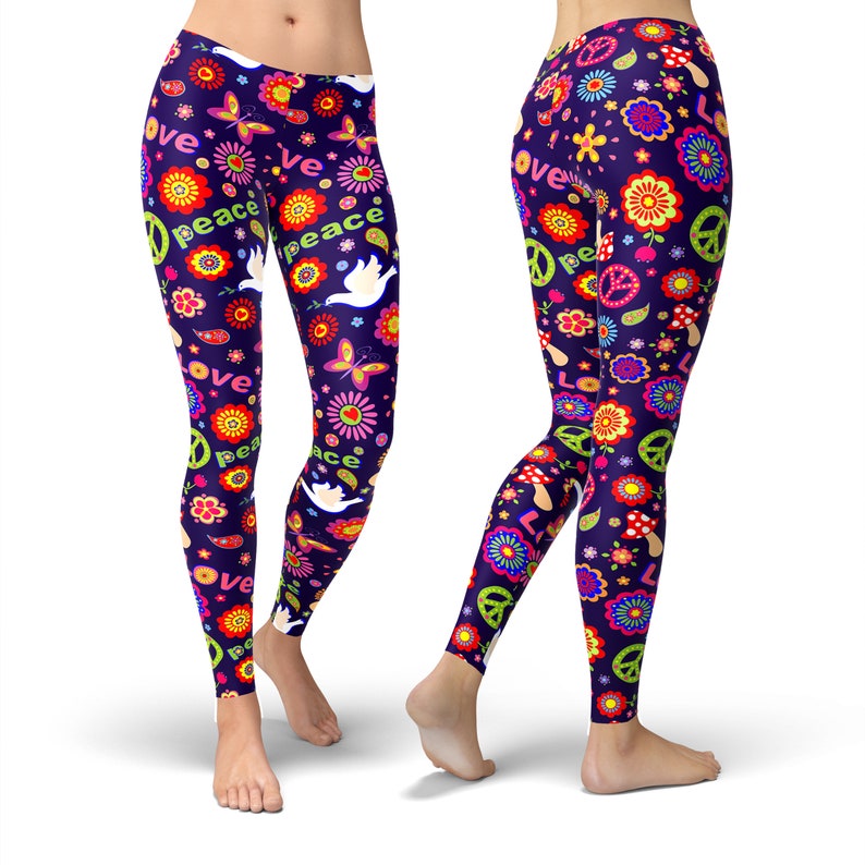 Yoga leggings - ELLIE MIX - Colorful flower mix print main image 1