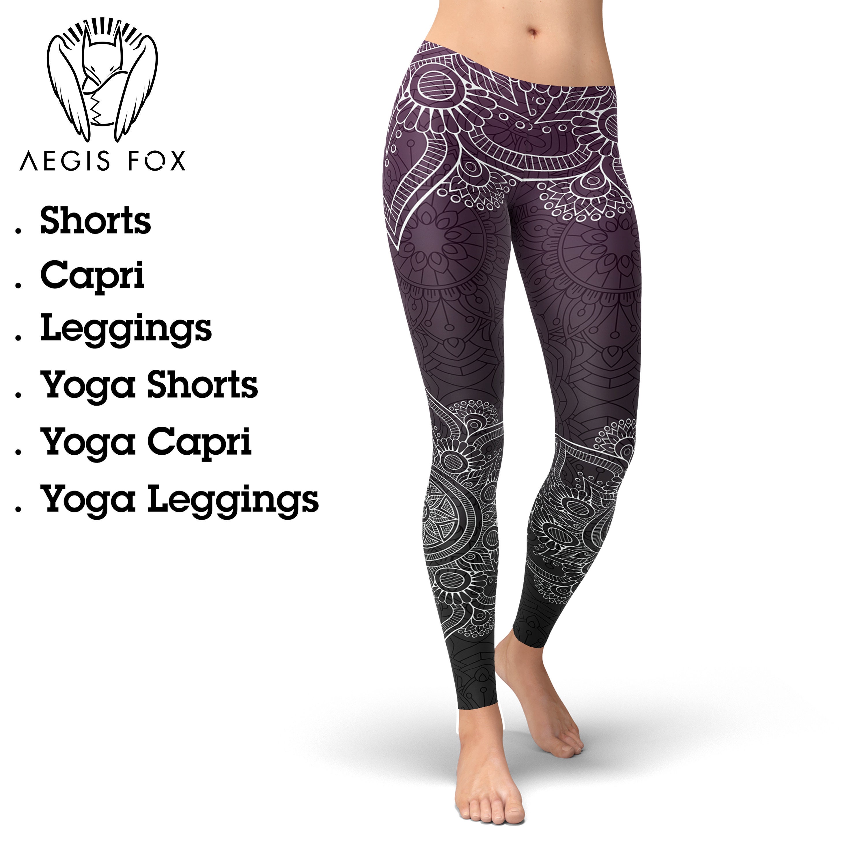 Mandala Yoga Wear - High Waist Yoga Leggings – Yogi Spirit