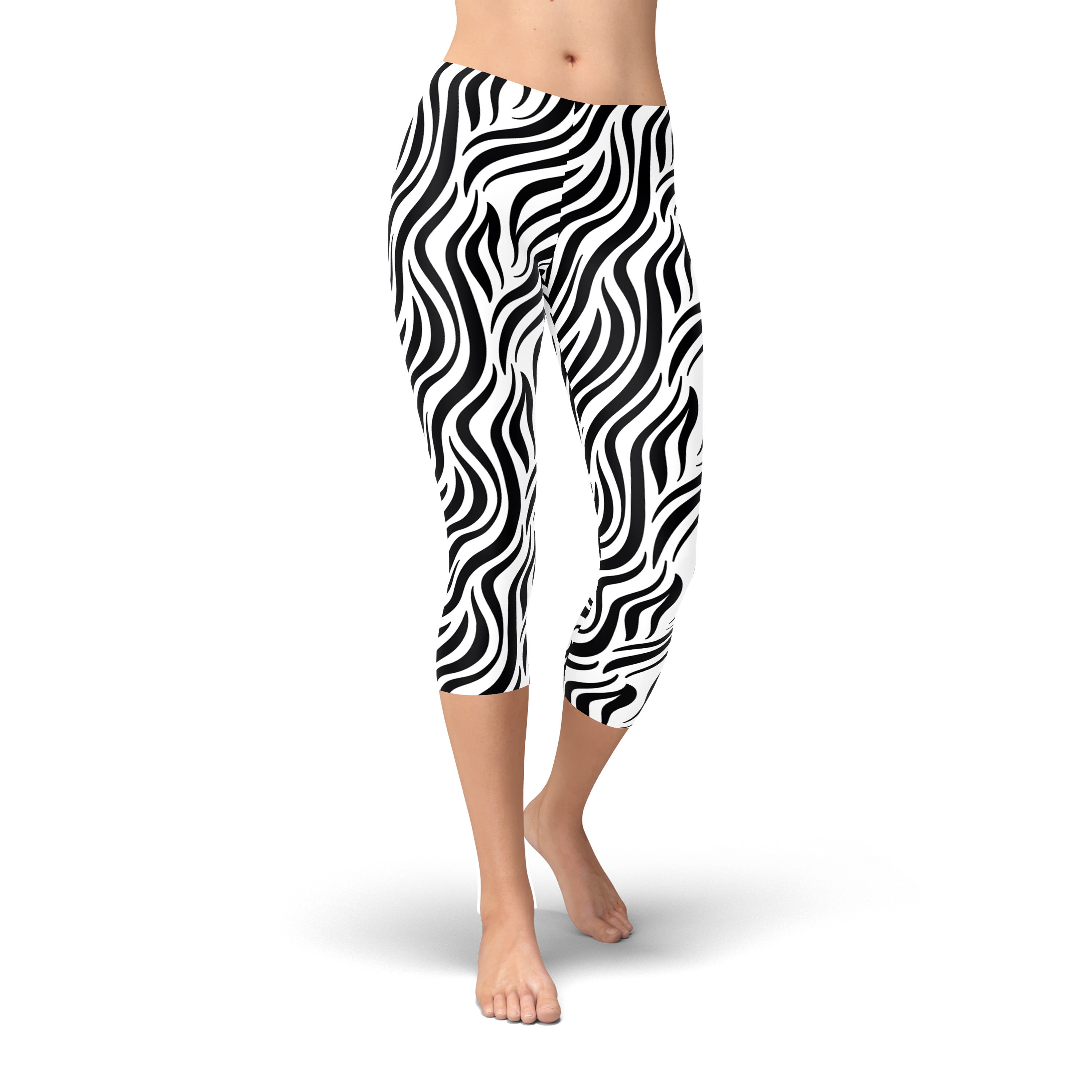 Womens Zebra Print Leggings, Animal Print Leggings, Black and White Zebra  Leggings, Printed Leggings, Workout Leggings, Yoga Pants -  Canada