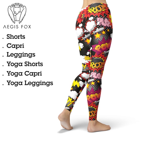 Fun print workout leggings sales