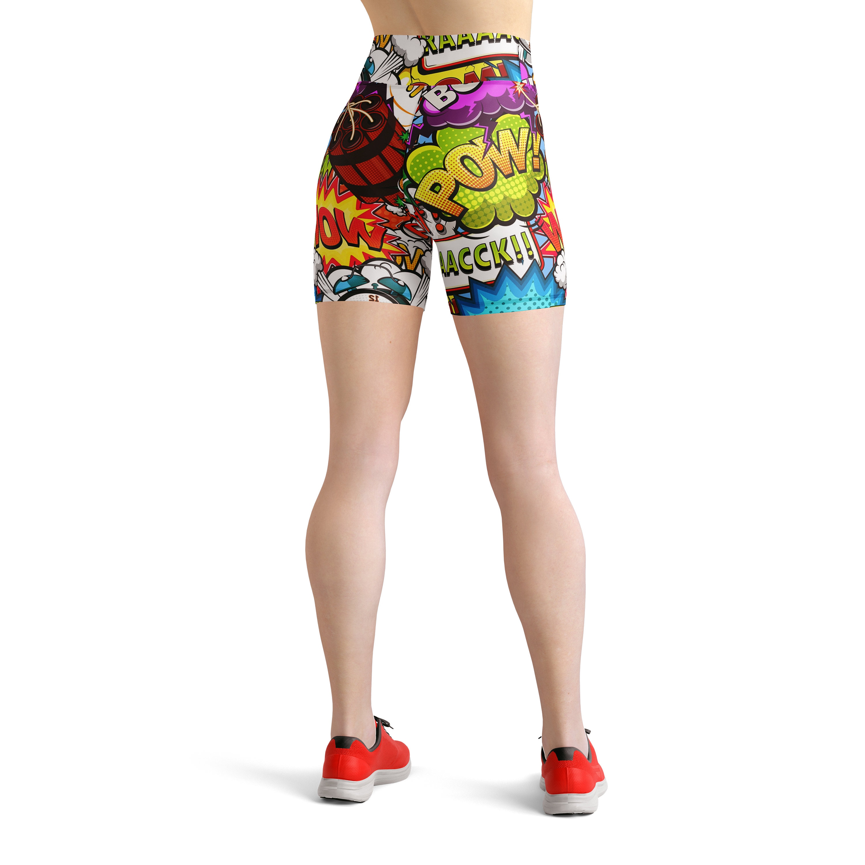 Graffiti print leggings hot sale
