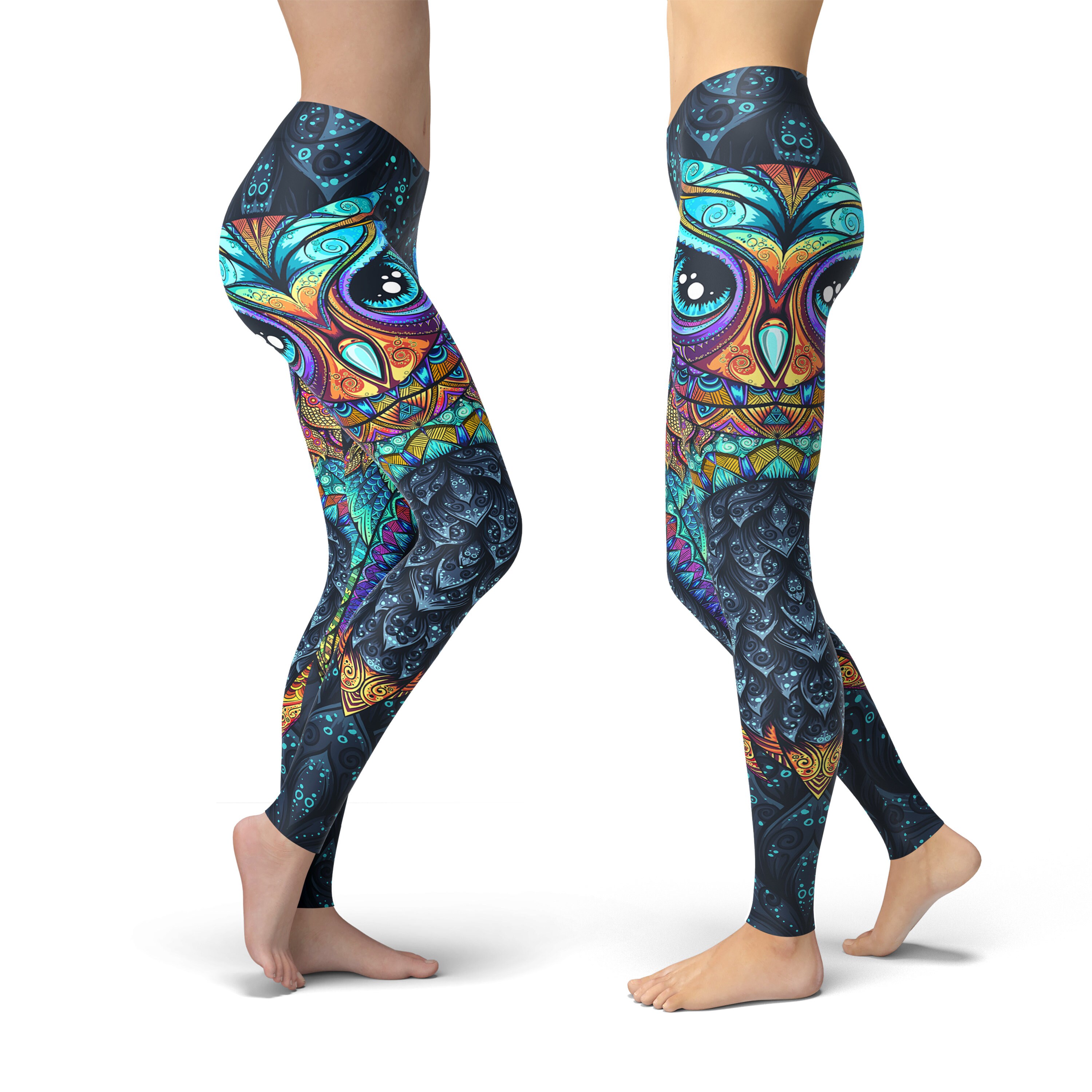 Discover Owl Yoga Leggings, Leggings Gift for Women