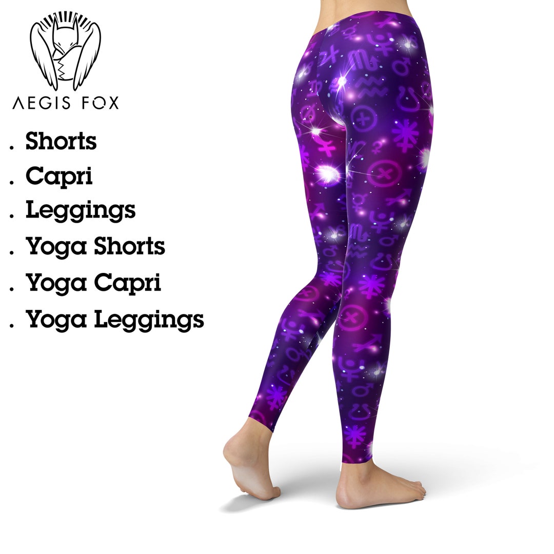Zodiac Leggings, Astrology Leggings, Stars Leggings, Astronomy Leggings