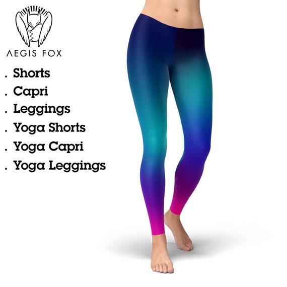 Purple and blue leggings sales