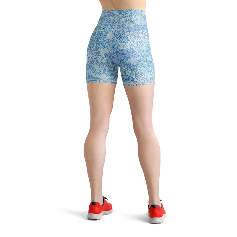 Cloud Leggings Sky Blue Leggings Clouds Yoga Pants Blue Sky Etsy