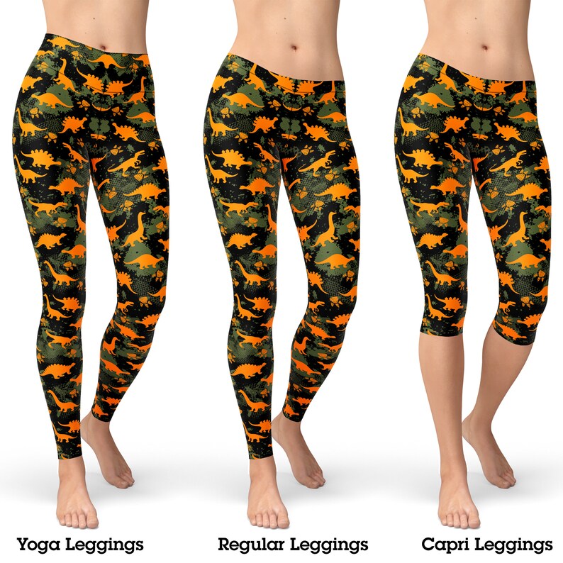 dinosaur workout leggings