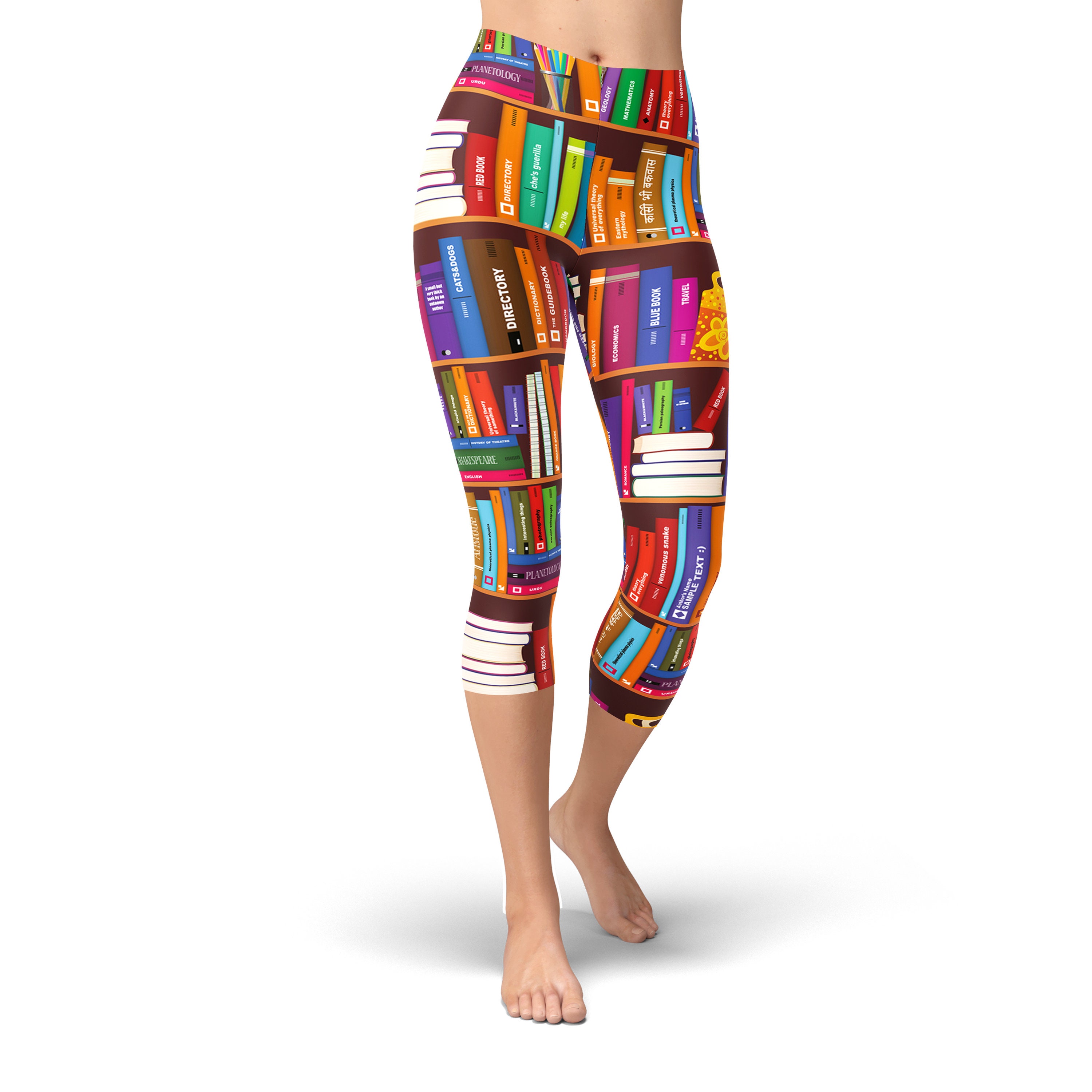 Books Leggings Back To School Bookworm Leggings Book Lover | Etsy