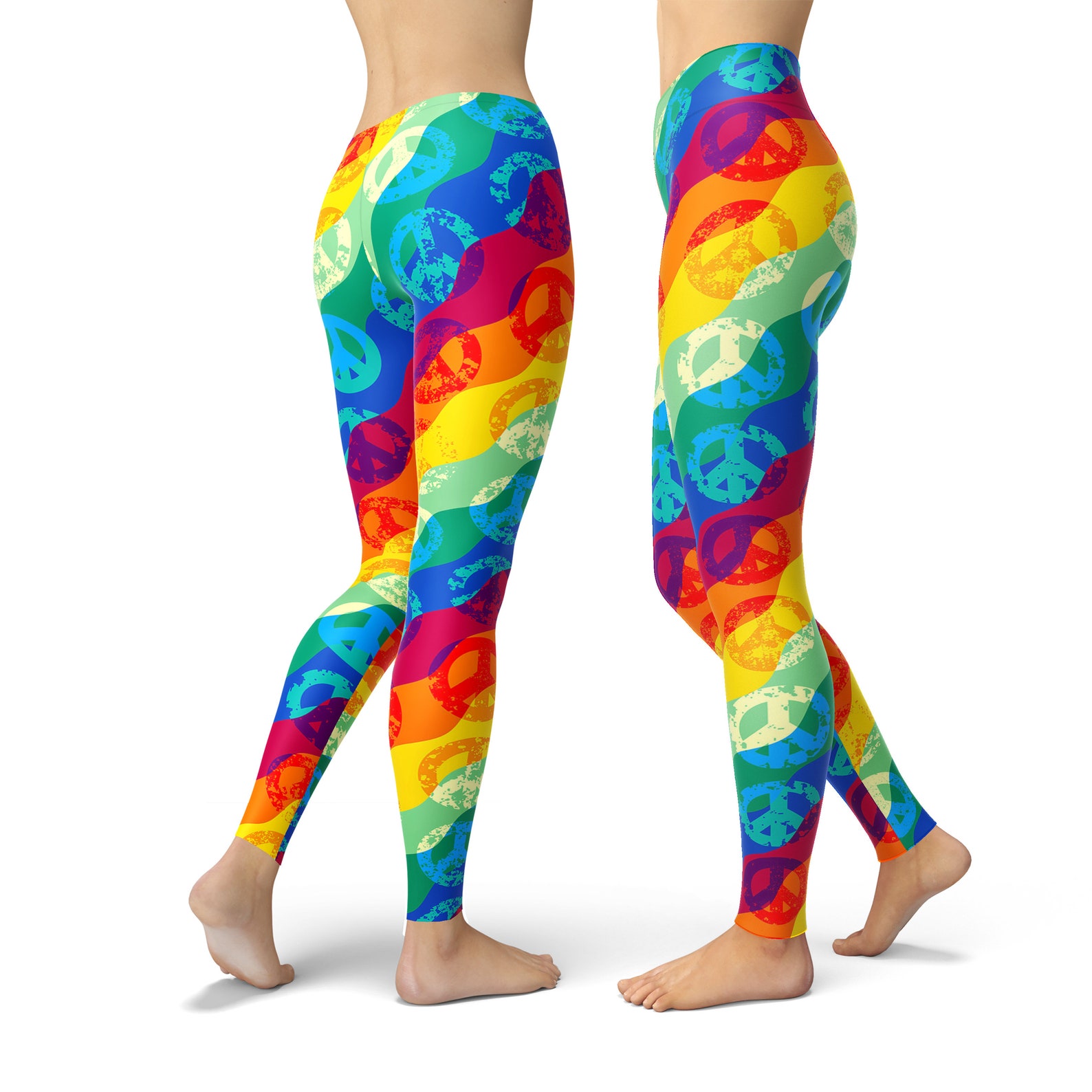 Hippie Leggings for Women Hippie Yoga Pants Hippie Clothes Etsy