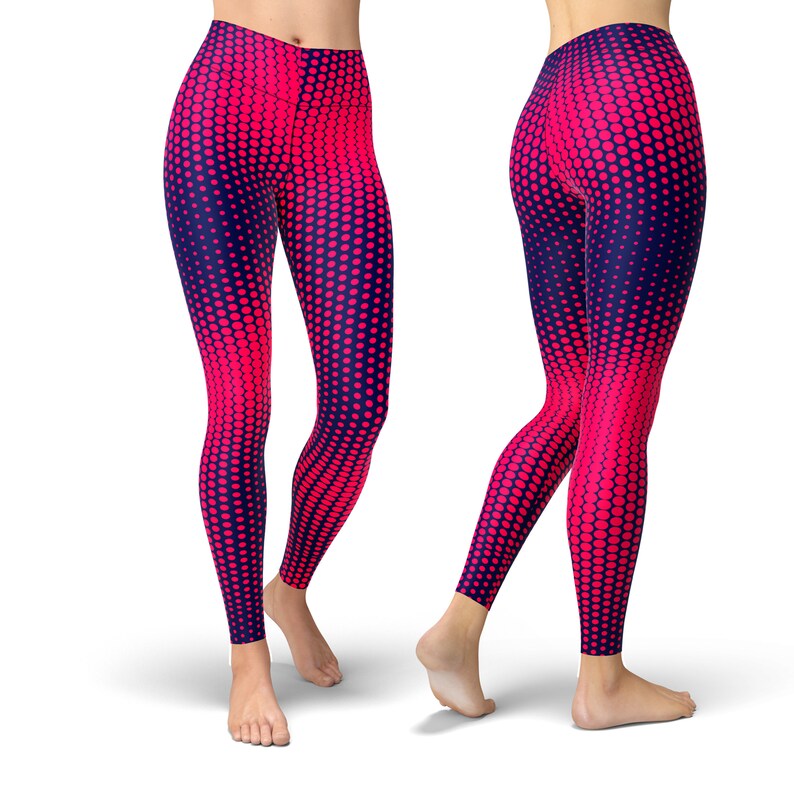 Red Polka Dots Leggings Workout Leggings Yoga Pants