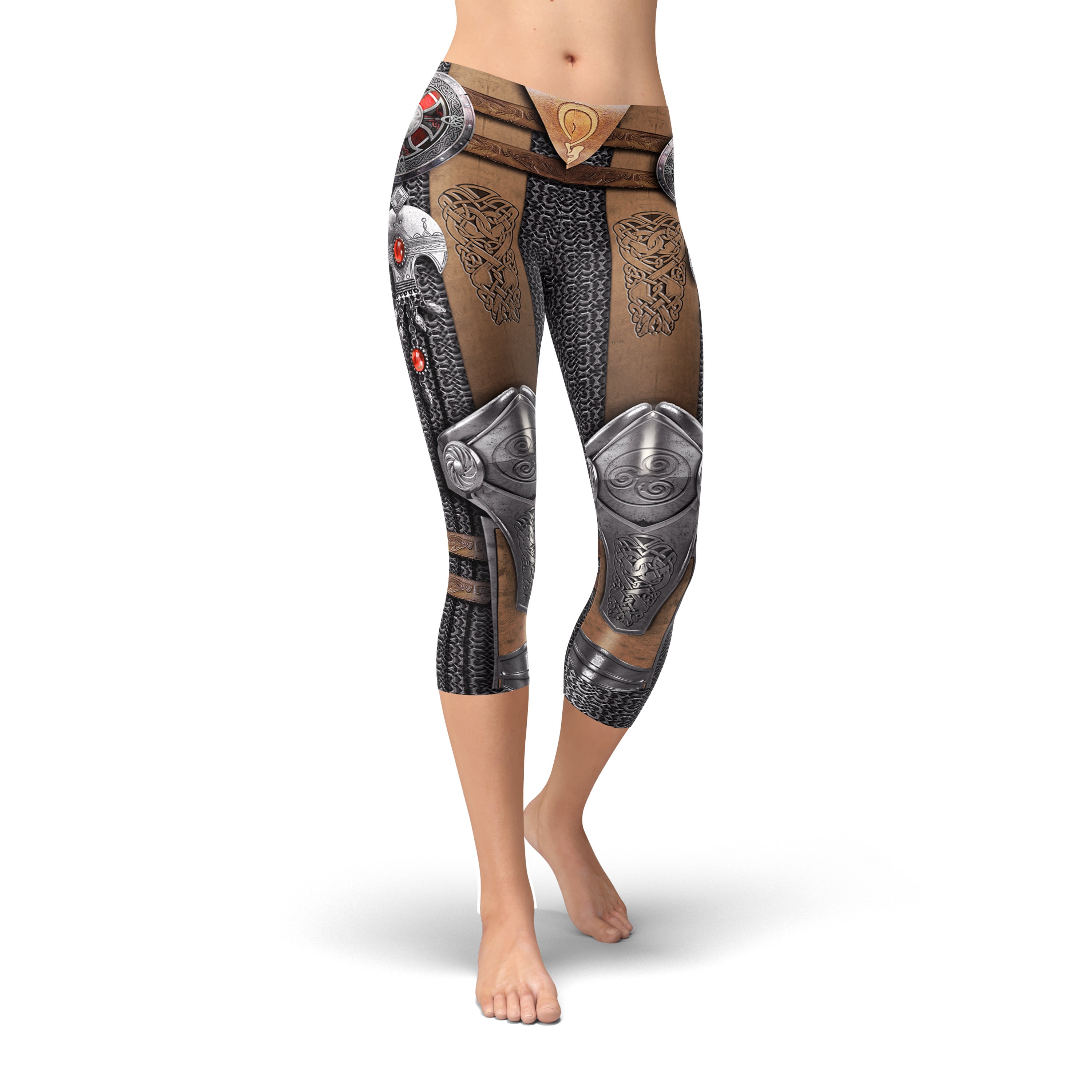 Viking Armor Leggings, Viking Warrior Leggings, Viking Norse Leggings,  Irish Leggings, Viking Design Leggings, Printed Leggings, Yoga Pants 