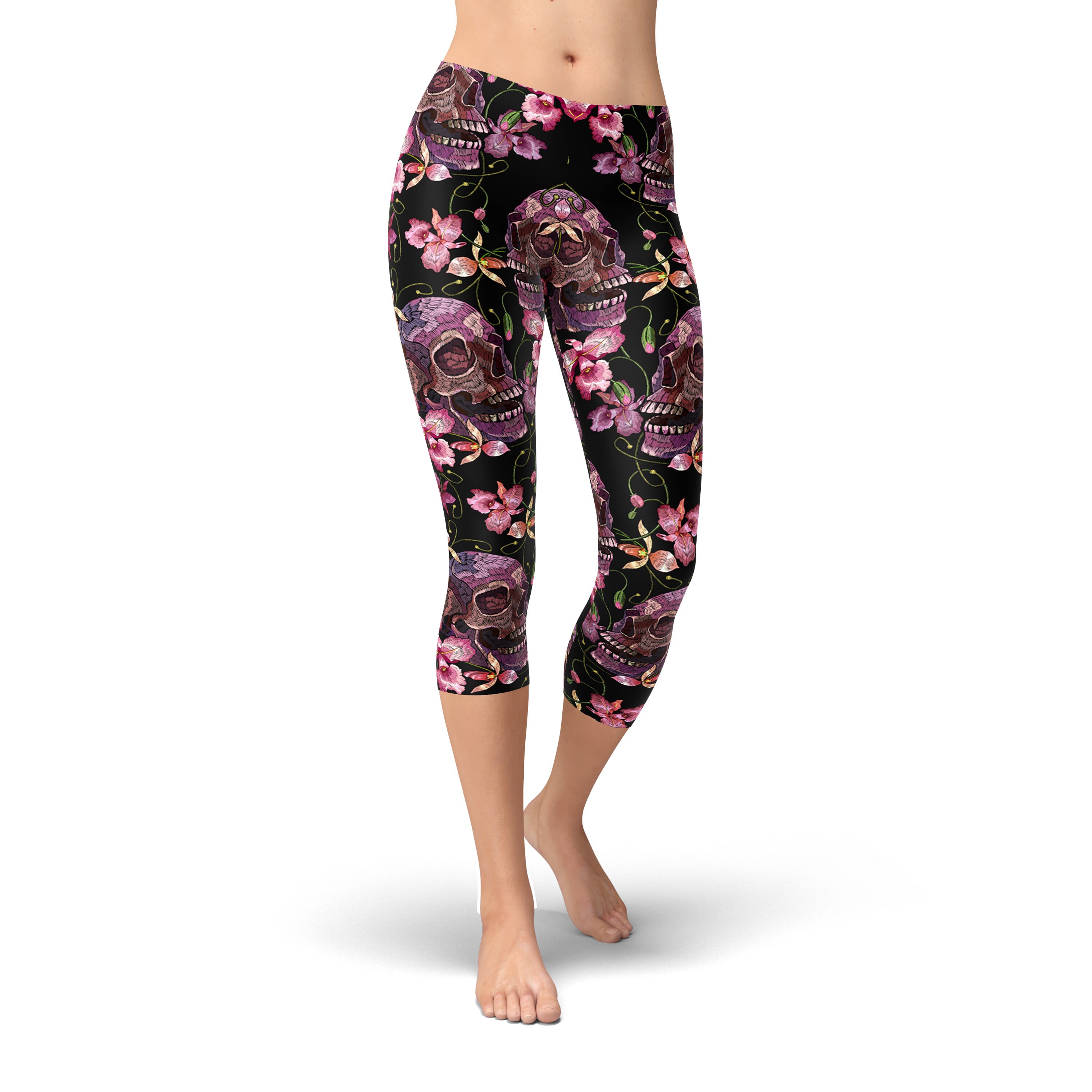 Women Skull Tights Yoga Pants 