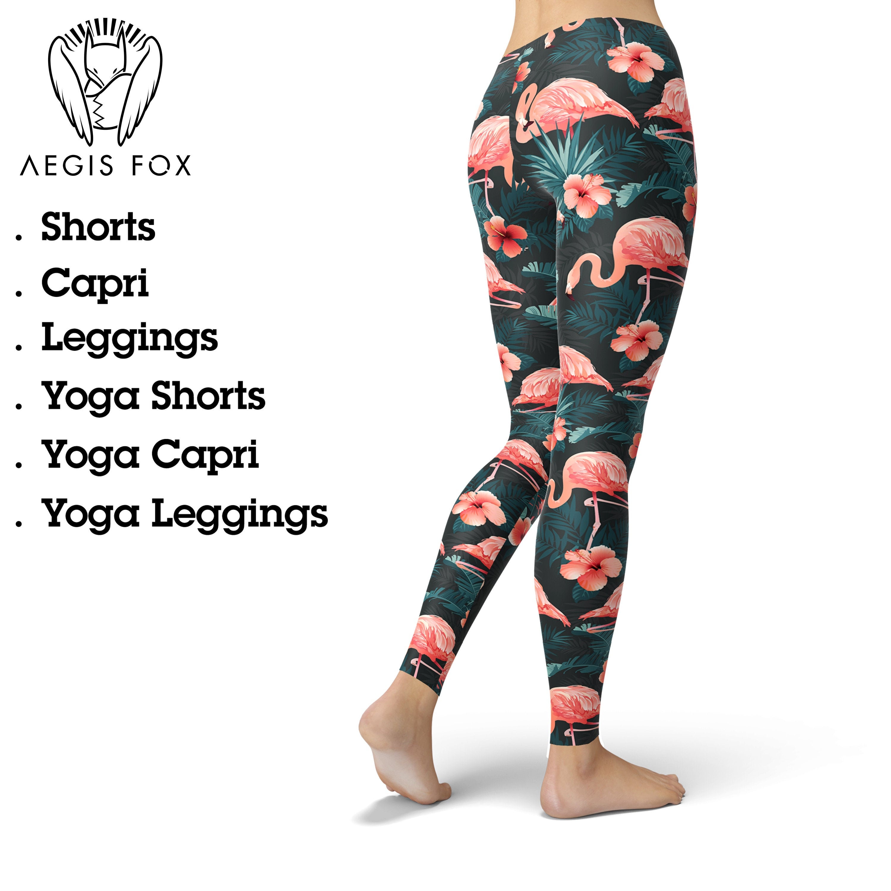 Flamingo Bird Leggings for Women 