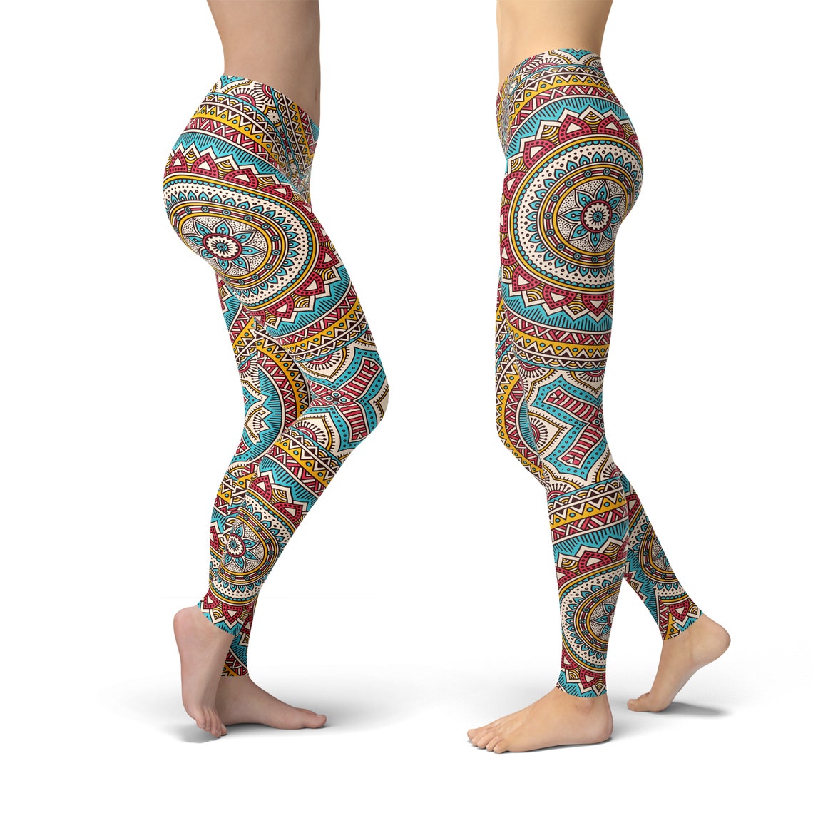 Mandala leggings for women yoga pants printed leggings | Etsy
