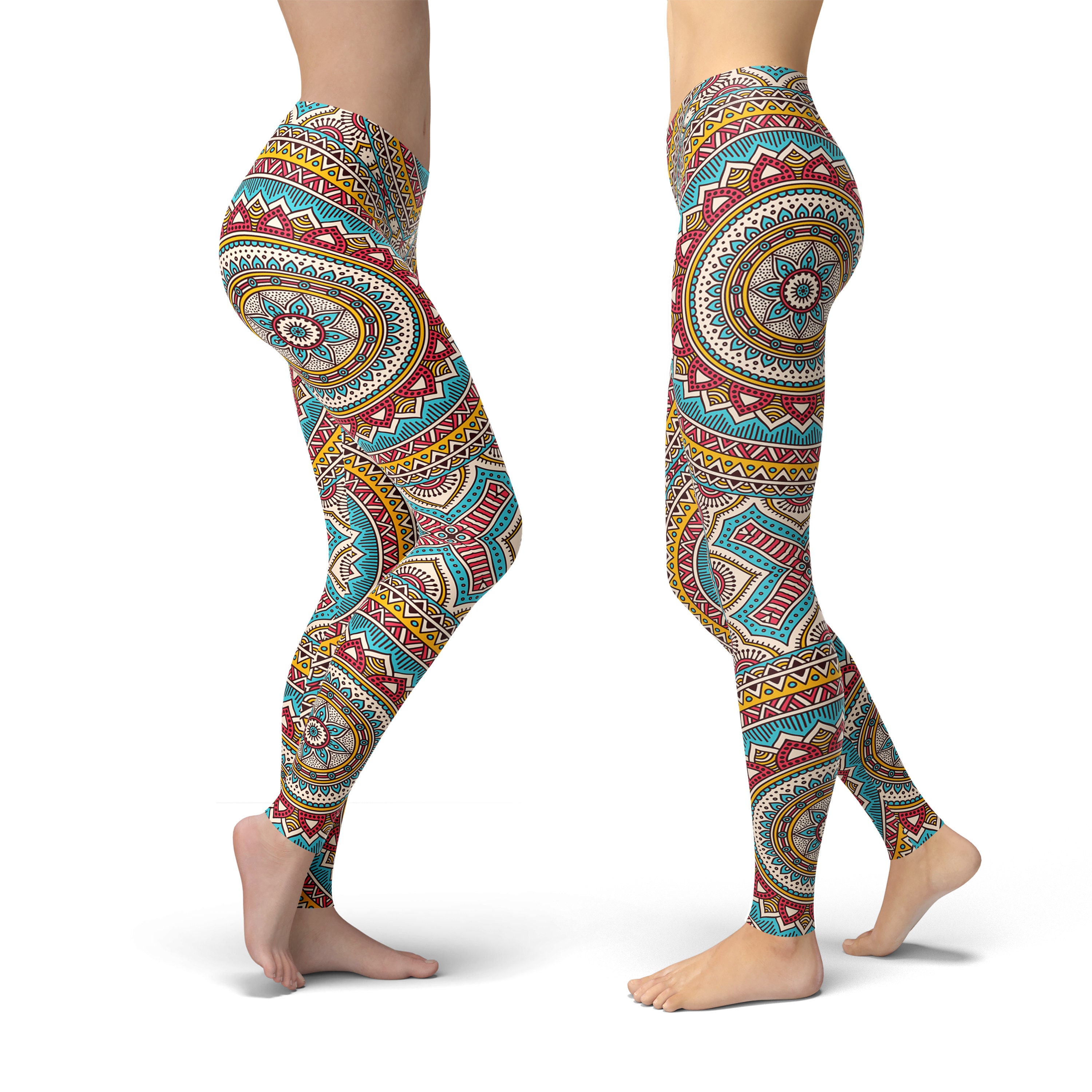 Meditation Yoga Pattern Print Women Leggings