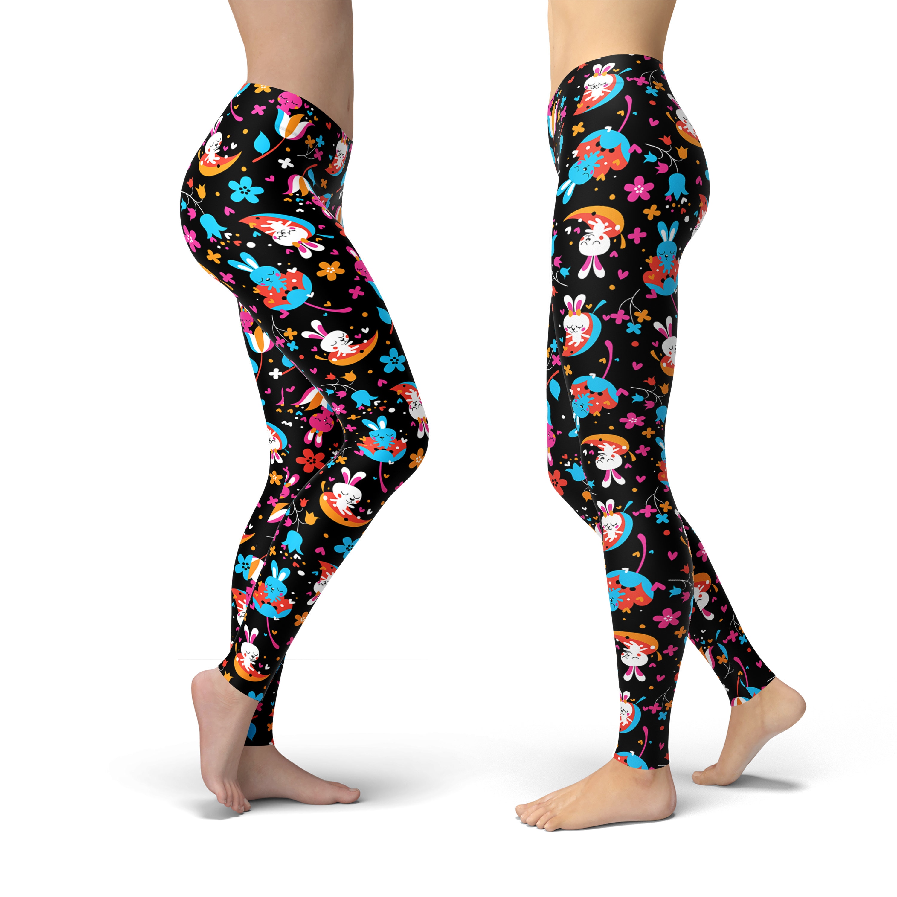 Bunny Leggings Easter Leggings for Women Easter Egg Leggings Easter Yoga Pants Easter Costume Easter Outfit Printed Leggings Etsy UK