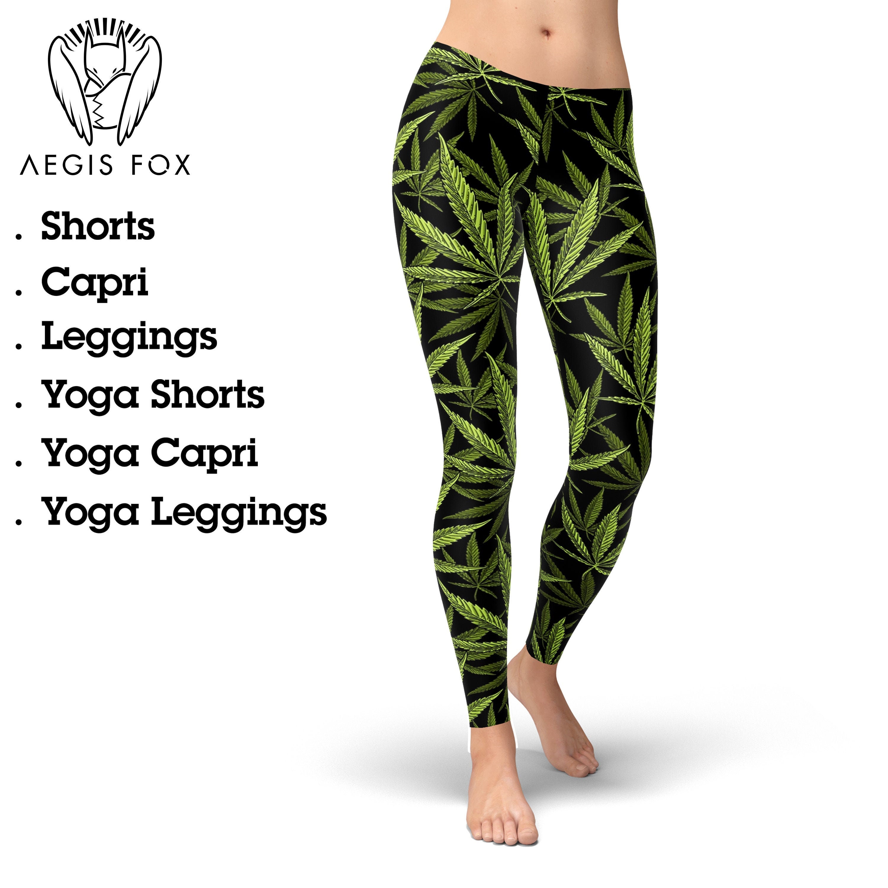 weed print leggings