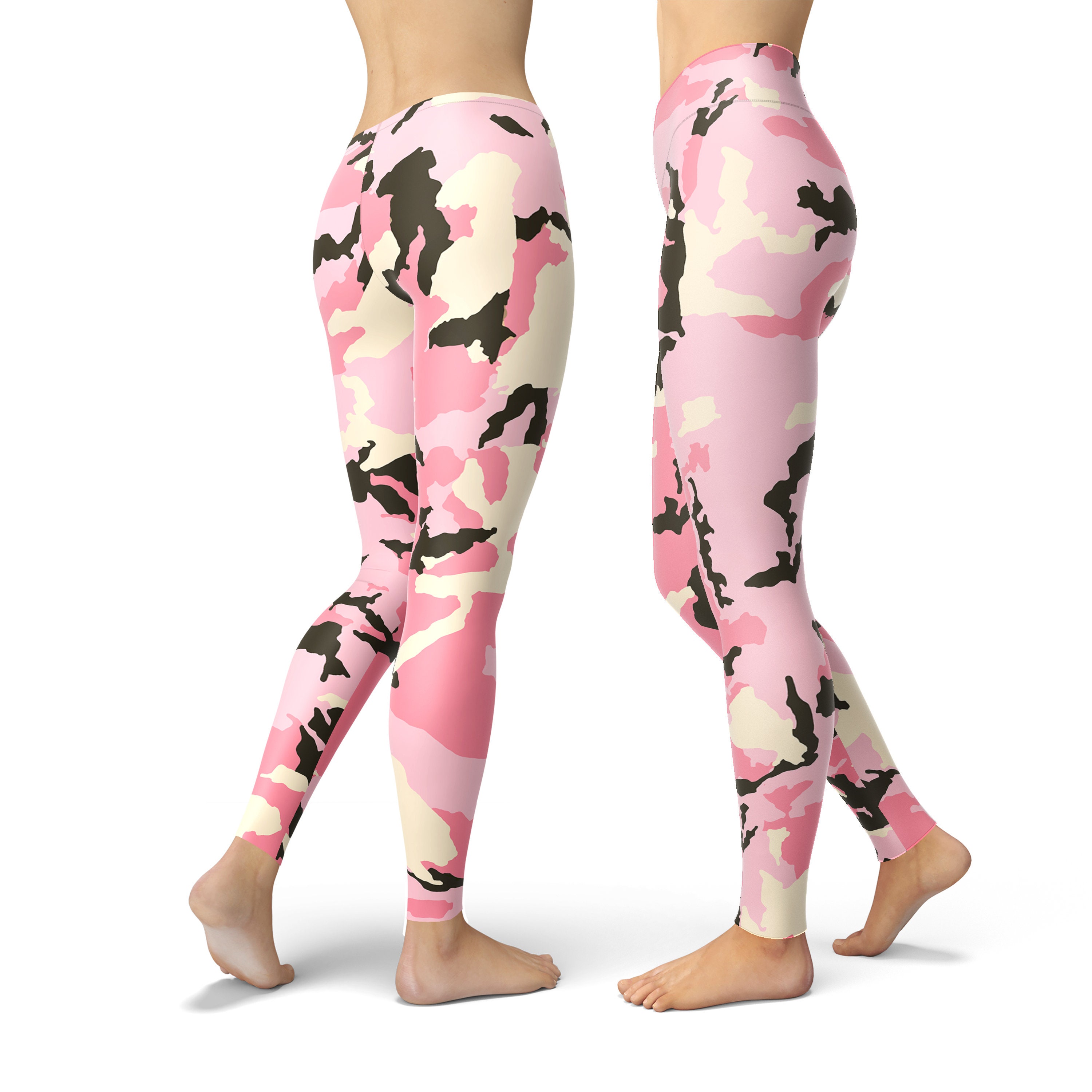 Pink Camo Leggings Camouflage Leggings Military Leggings Etsy