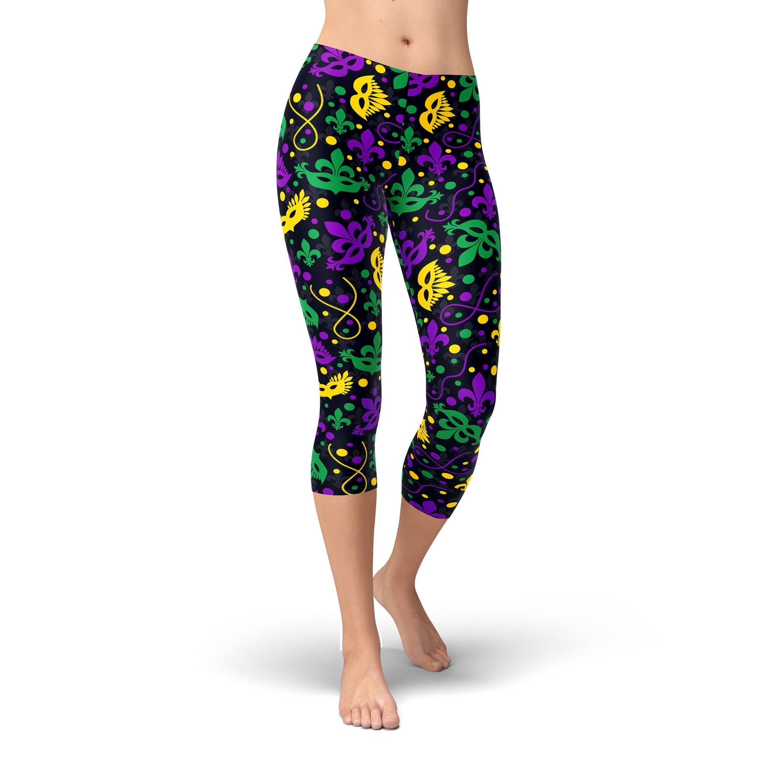 plus size mardi gras leggings