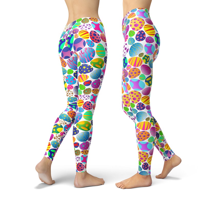 Easter Egg Leggings Bunny Leggings Easter Leggings Easter Etsy