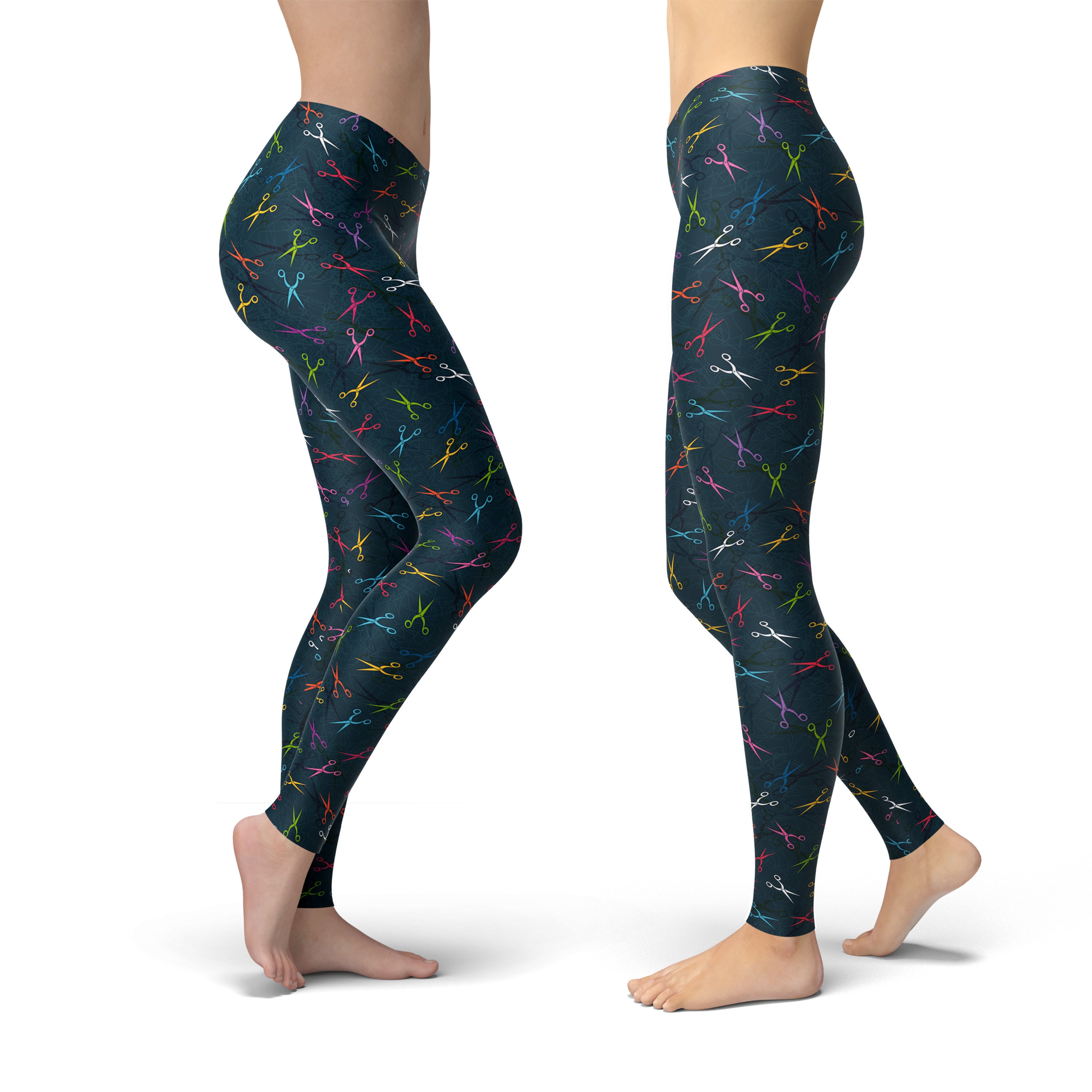 Discover Barber Hairdresser Leggings, Gift for Women