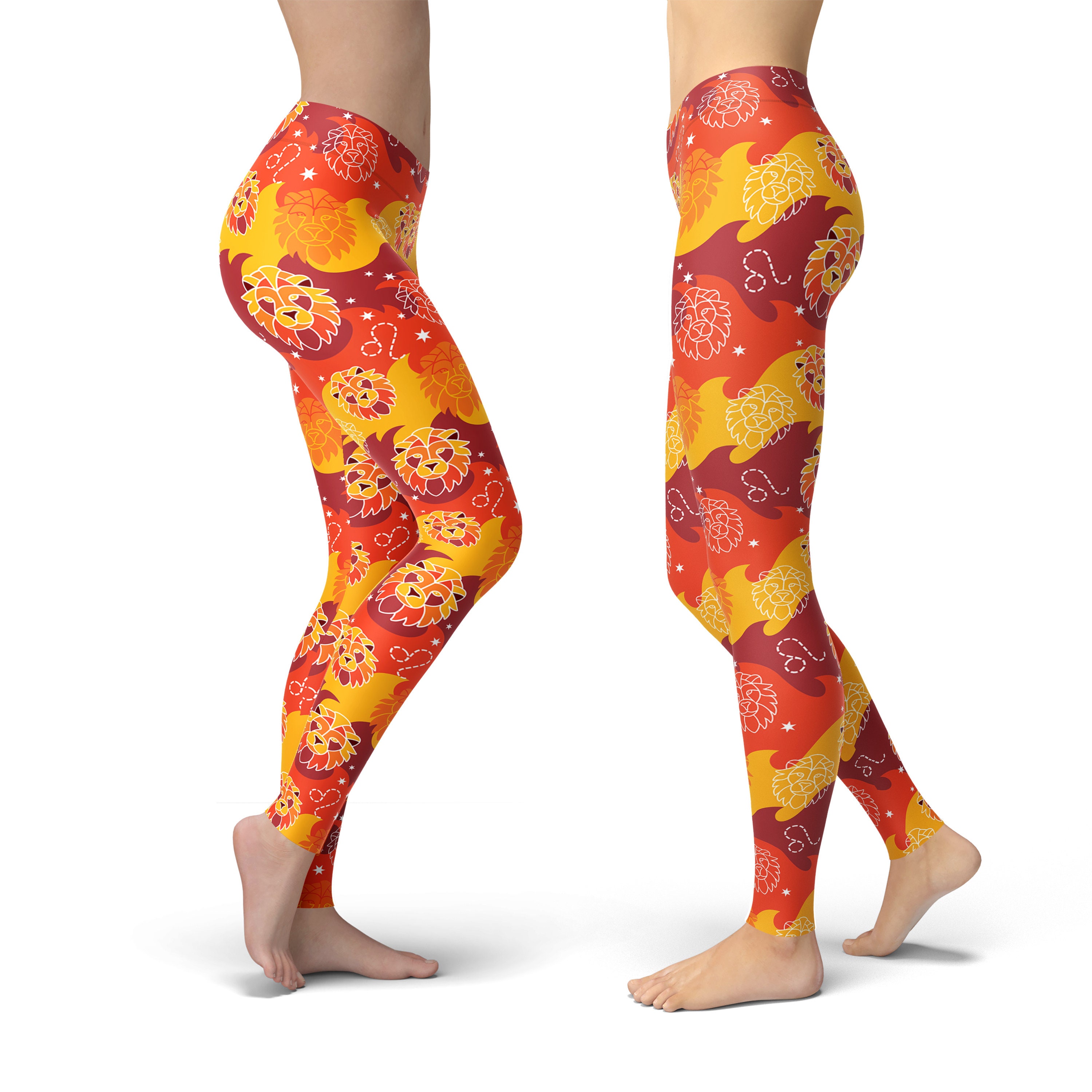 Discover Leo Zodiac Yoga Leggings, Gift for Women