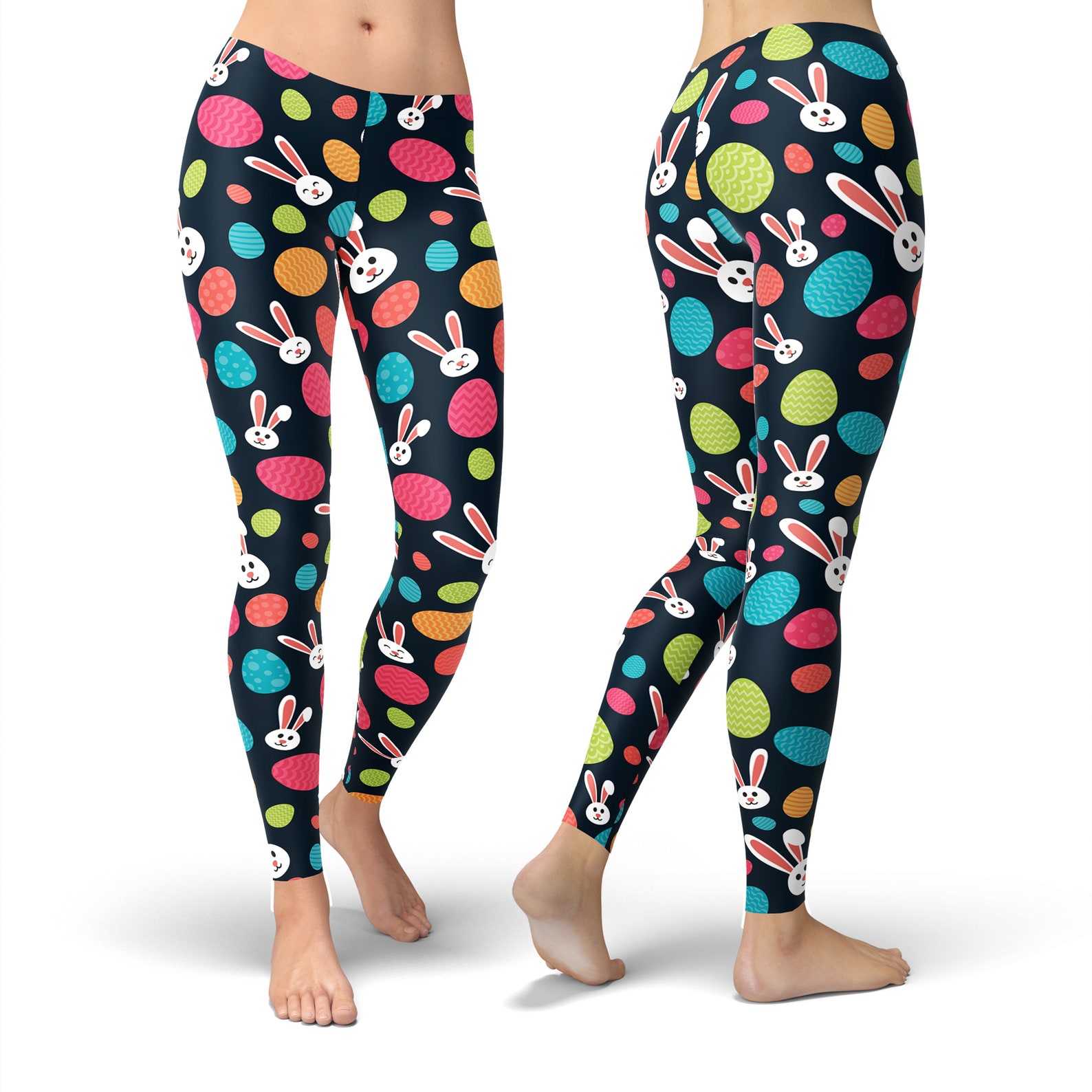 Bunny Leggings Easter Leggings for Women Rabbit Leggings Etsy