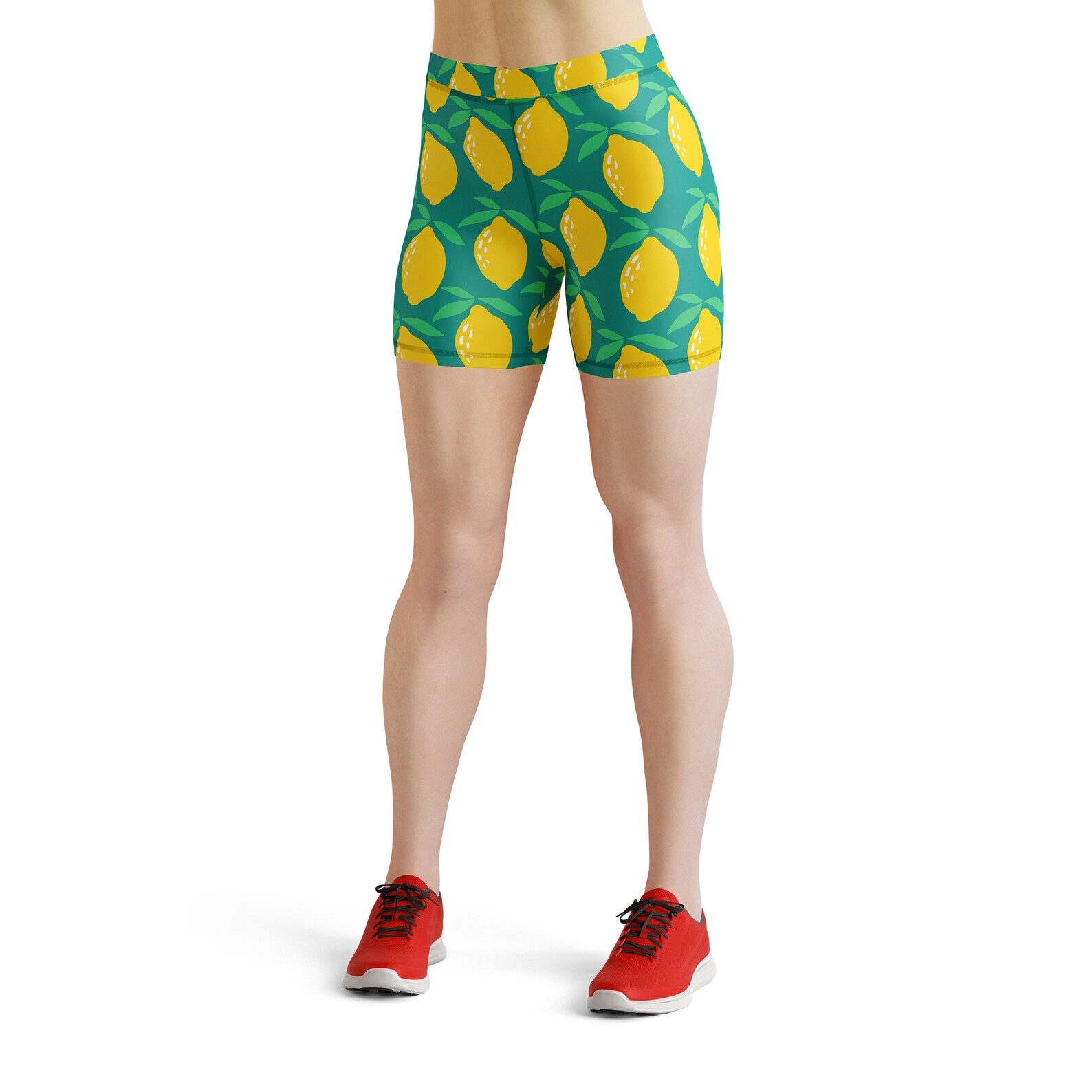 Lemon Leggings Summer Leggings Yoga Pants Workout Leggings Etsy