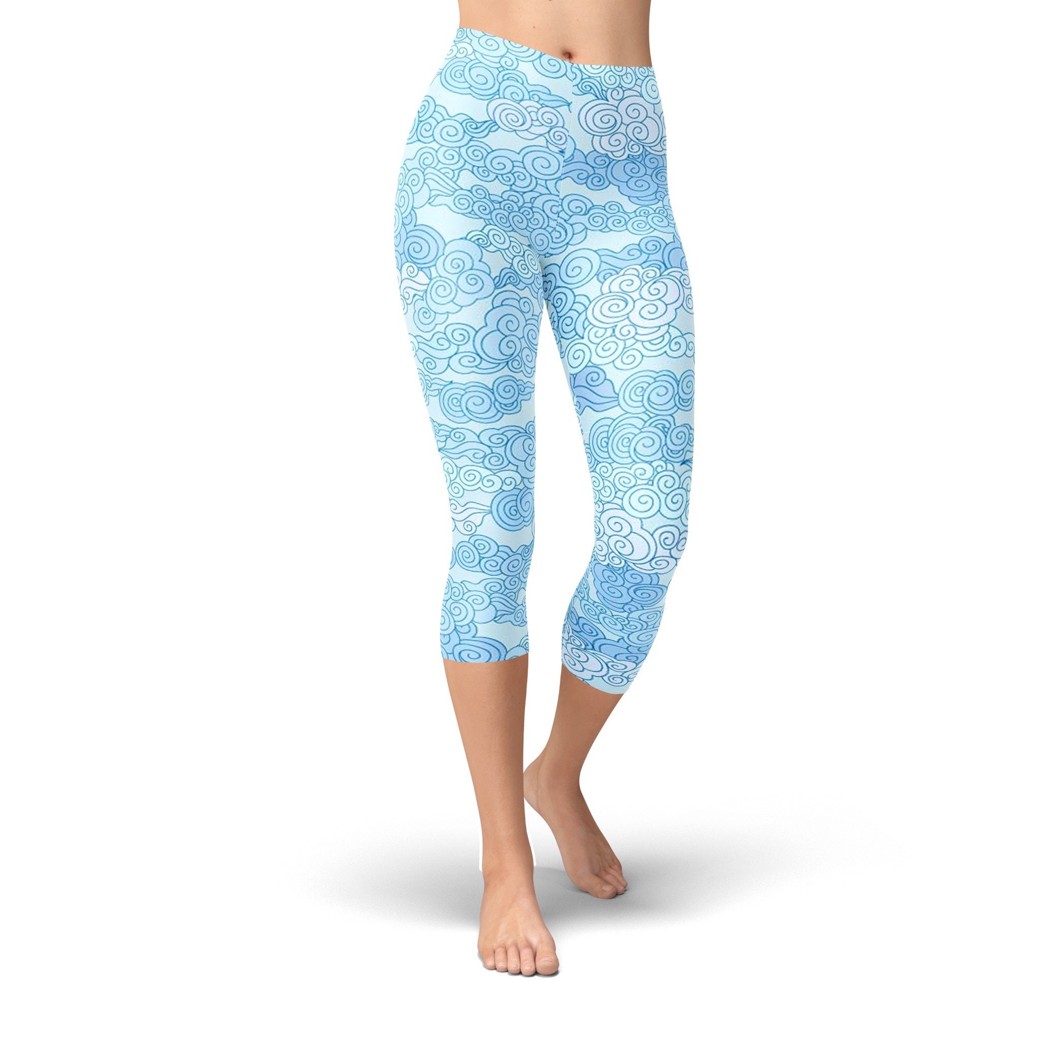 Full Length Leggings in Sky Print
