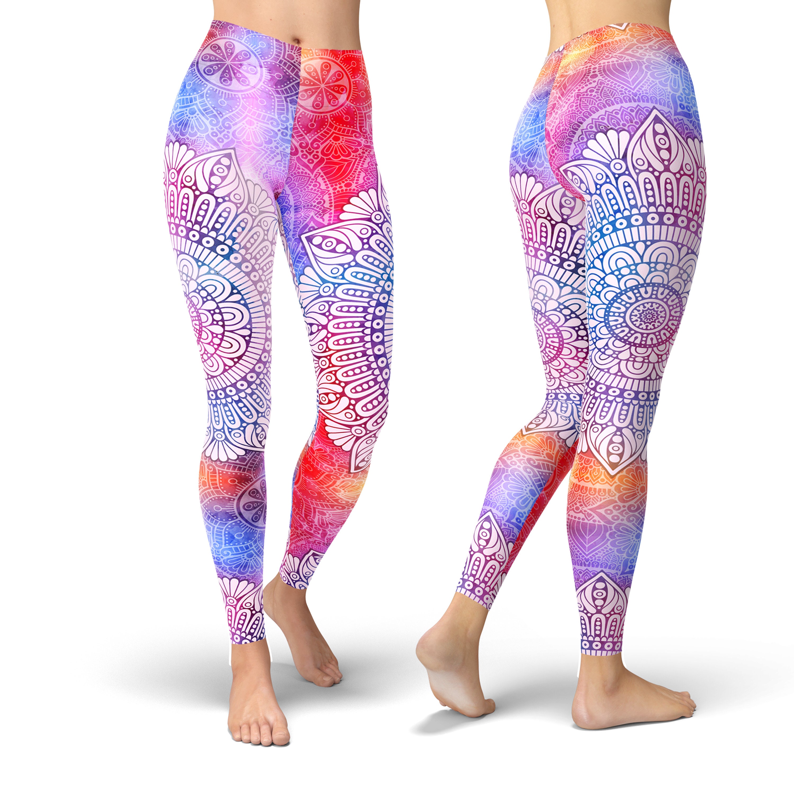 Mandala Leggings for Women Yoga Tights Workout Leggings - Etsy