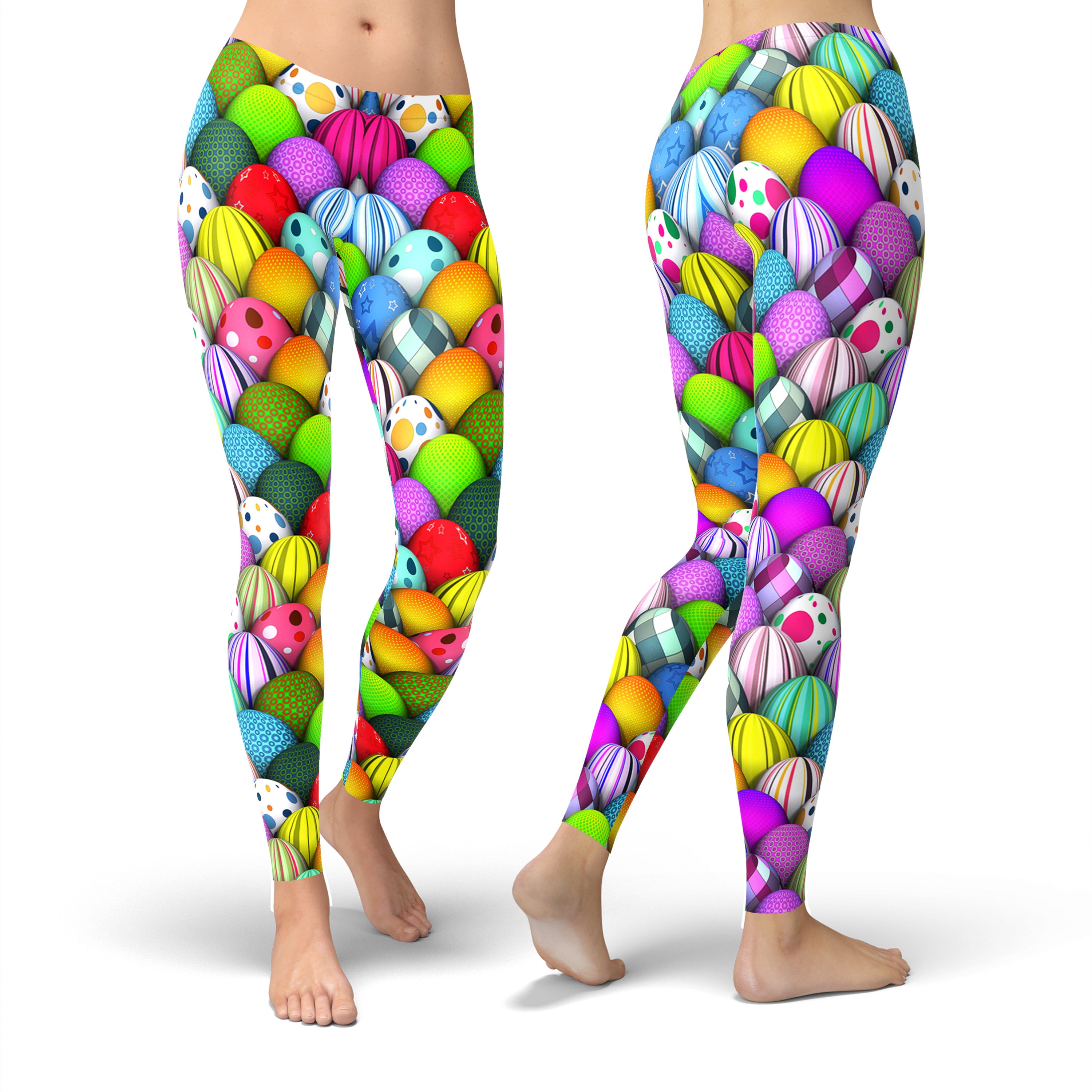 Colorful Easter leggings Easter egg leggings Easter costume Etsy