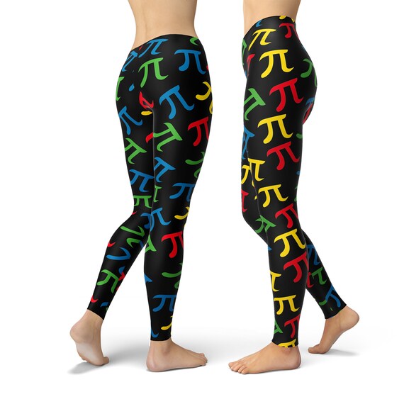 Pi Day Leggings for Women, Pi Day Yoga Pants, Math Leggings, Math