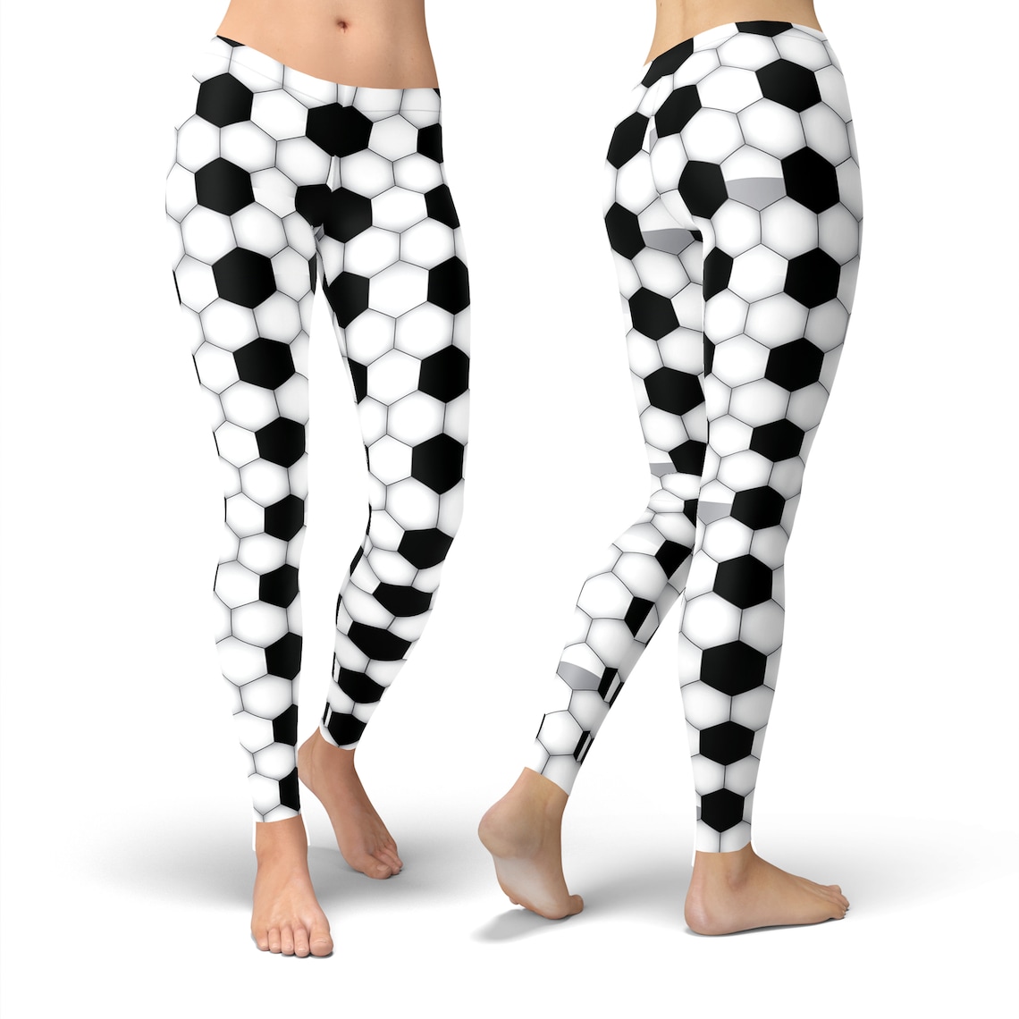 soccer players with leggings