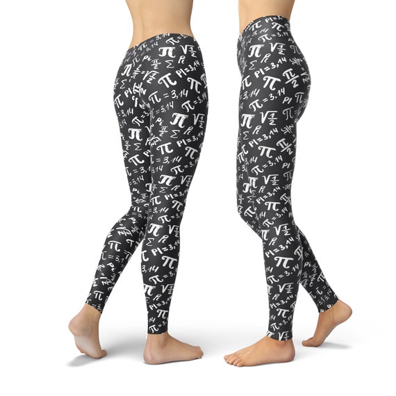 Pi Day Leggings for Women, Pi Day Yoga Pants, Math Leggings, Math