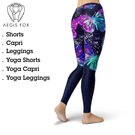 Galaxy Print Yoga Leggings  Printed yoga leggings, Galaxy leggings, Galaxy  print