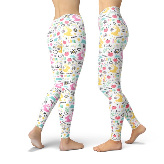 Buy Cute Rabbit Printed Leggings, Easter Leggings for Women, Easter Egg  Leggings, Easter Yoga Pants, Easter Costume, Easter Outfit Online in India  