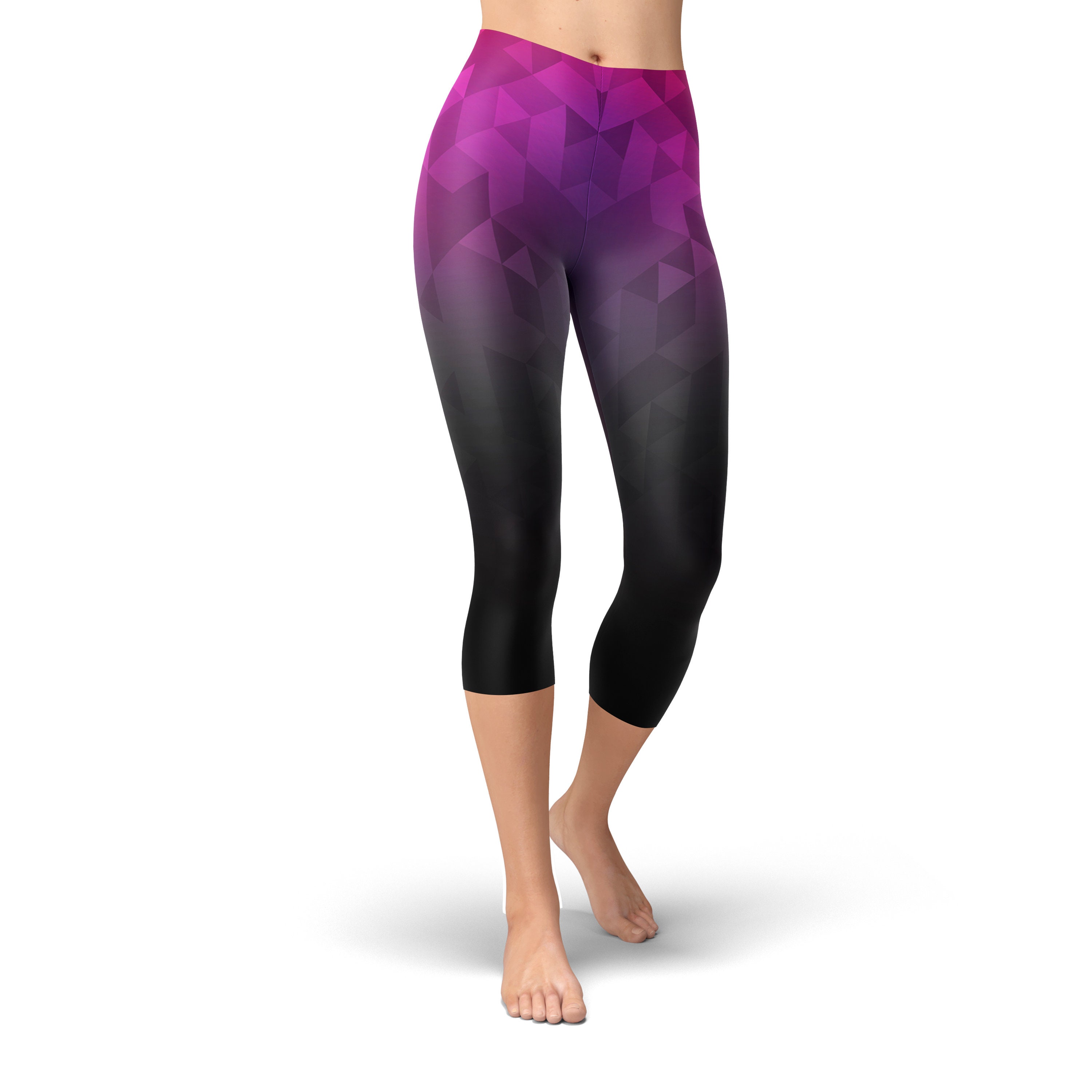 Colorful Polygonal Printed Leggings for Women Yoga Pants - Etsy