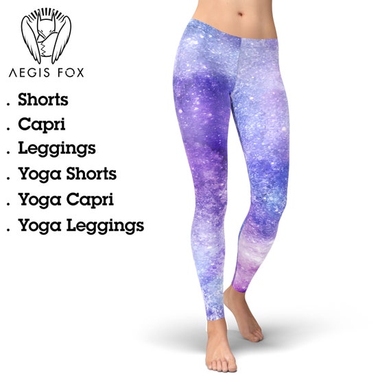 Colorful Galaxy Yoga Pants, Galaxy Leggings, Space Leggings, High