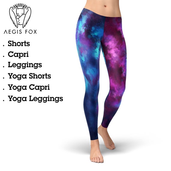 Galaxy Leggings, Night Sky Leggings, Space Leggings, Aurora