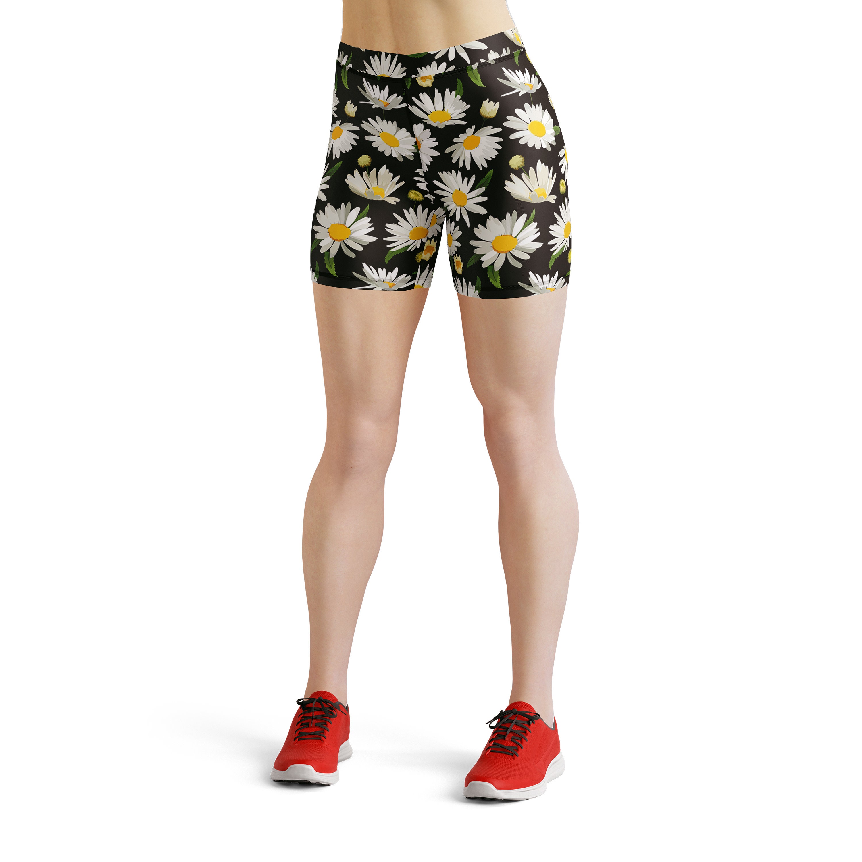 ☆送料・関税込☆TheOpen Product★FLOWER LEGGINGS SHORTS★ Daisy Flower Leggings for Women, Floral Leggings, Floral