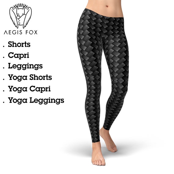 Carbon Fiber Leggings, Workout Leggings, Gym Leggings, Yoga