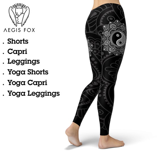 Deep Yin Yang Leggings, Yoga Christmas Gift Idea, Mandala Buddhist Zen Yoga  Pants, Sacred Symbol Meditation Clothes, Spiritual Clothing -  Canada