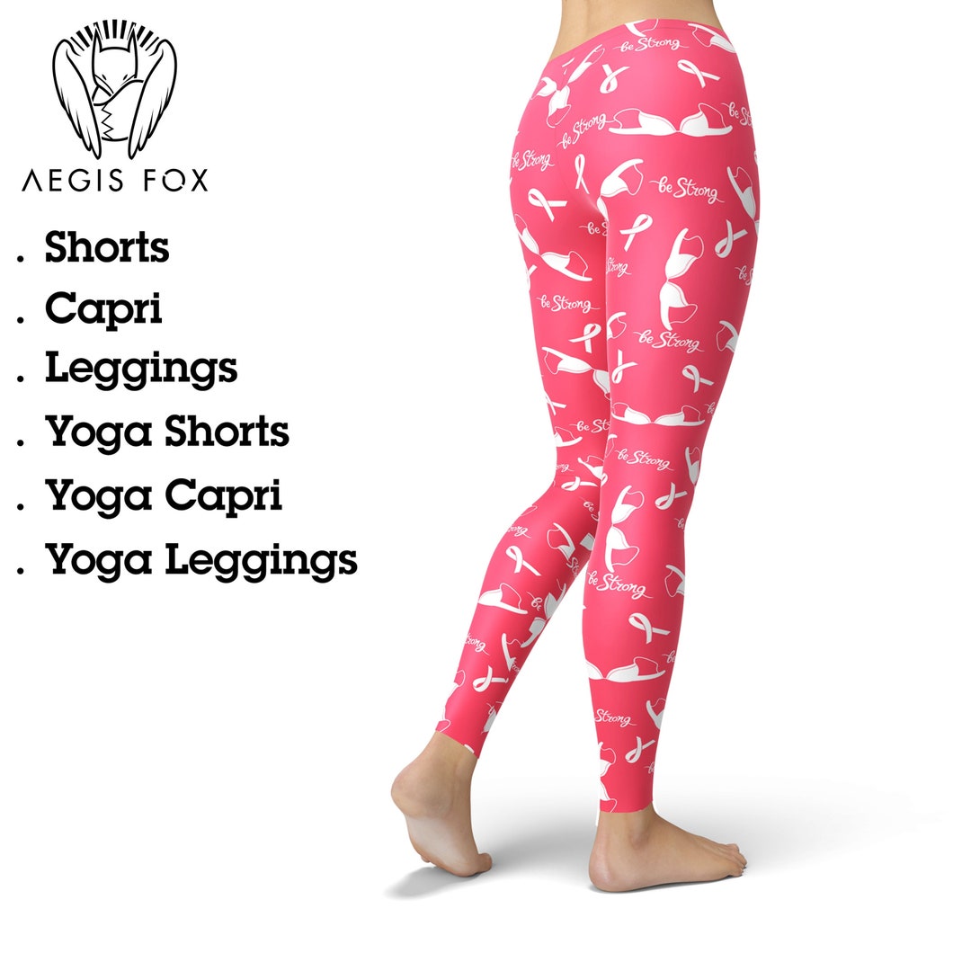 Leggings Avec Ruban De Sensibilisation Au Cancer Du Sein : Pantalon De