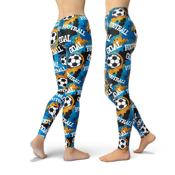 Football Leggings, Soccer Leggings, Sports Leggings, Unique