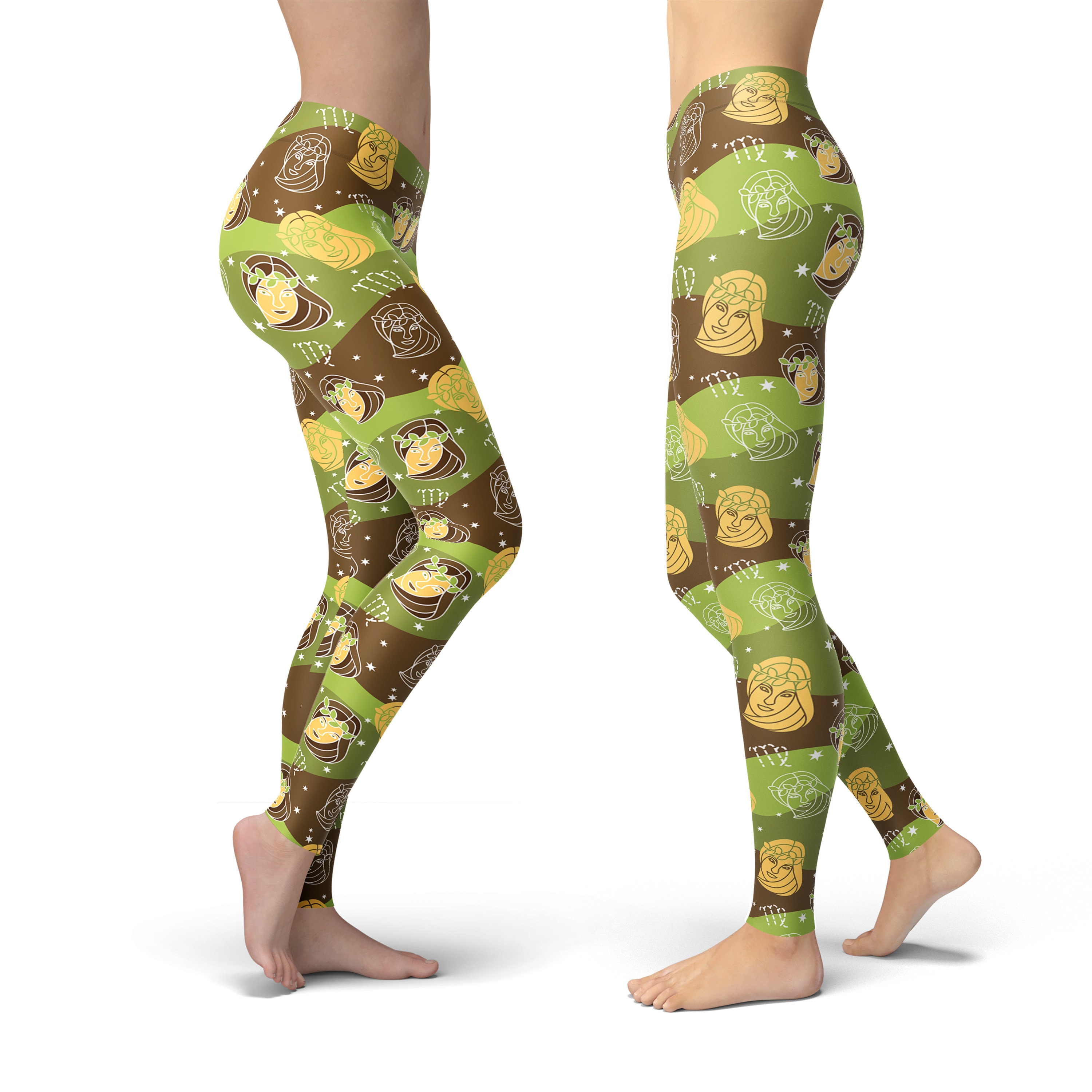 Discover Virgo Zodiac Yoga Leggings, Gift for Women