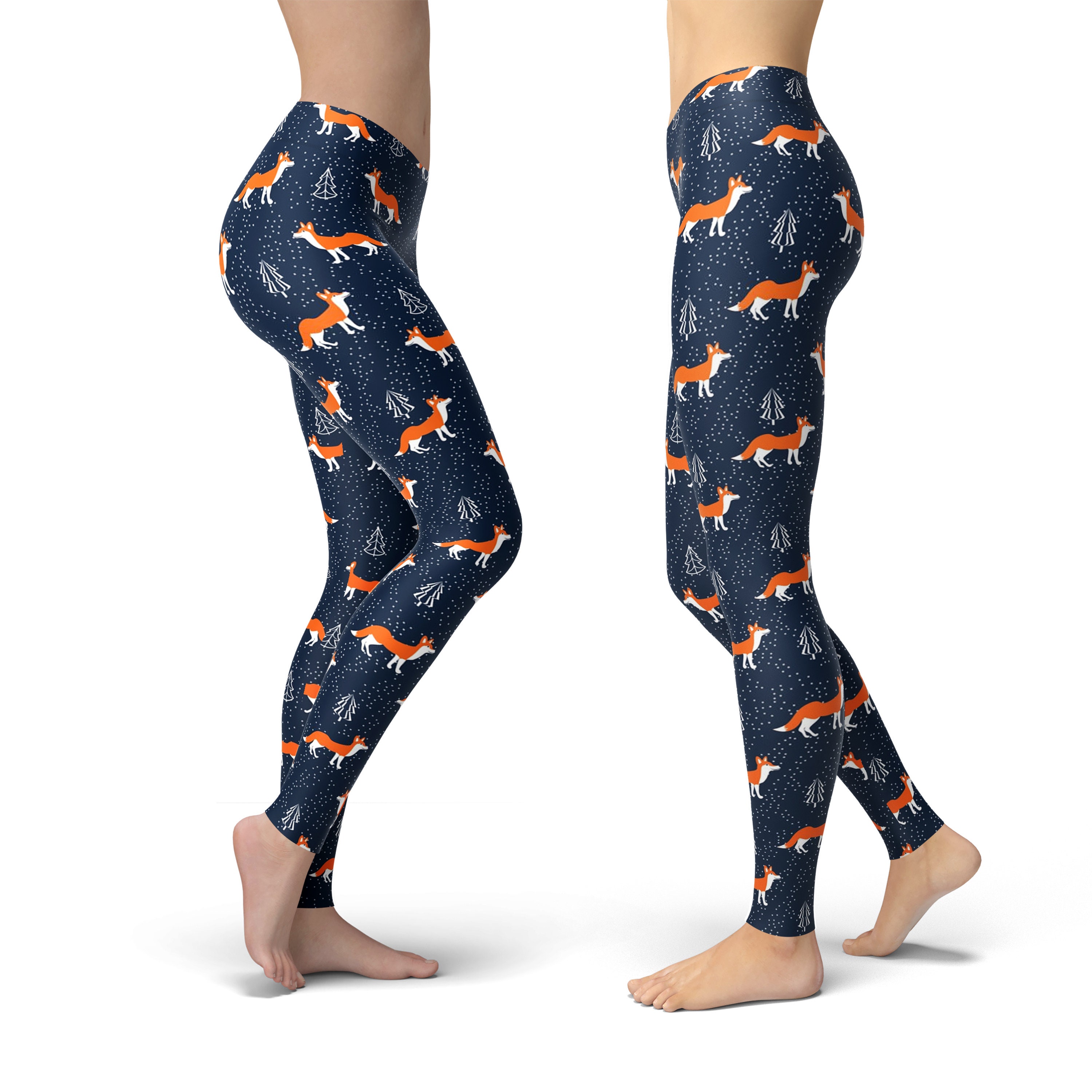 Discover Fox Leggings, Leggings Gift for Women